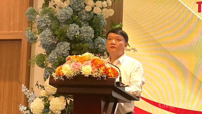 Ông Nguyễn Công Hân, Phó Giám đốc Sở Công Thương Hải Phòng phát biểu