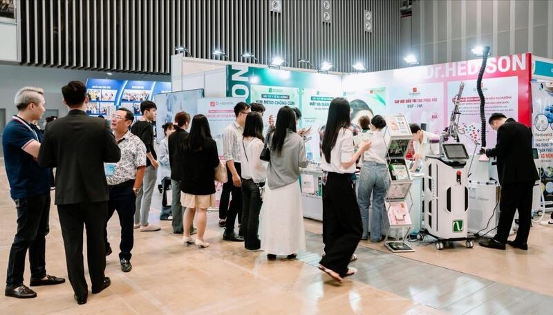 Triển lãm IDAX 2026 quy tụ nhiều thương hiệu lớn trong ngành thẩm mỹ thế giới.