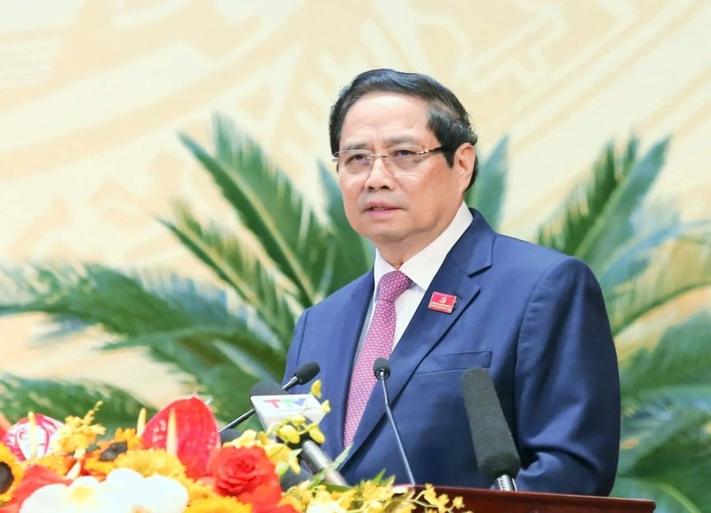Thủ tướng Chính phủ Phạm Minh Chính phát biểu chỉ đạo Đại hội. Ảnh: Minh Hiếu.