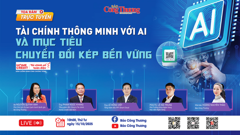Báo Công Thương tổ chức toạ đàm 'Tài chính thông minh với AI và mục tiêu chuyển đổi kép bền vững' - 1