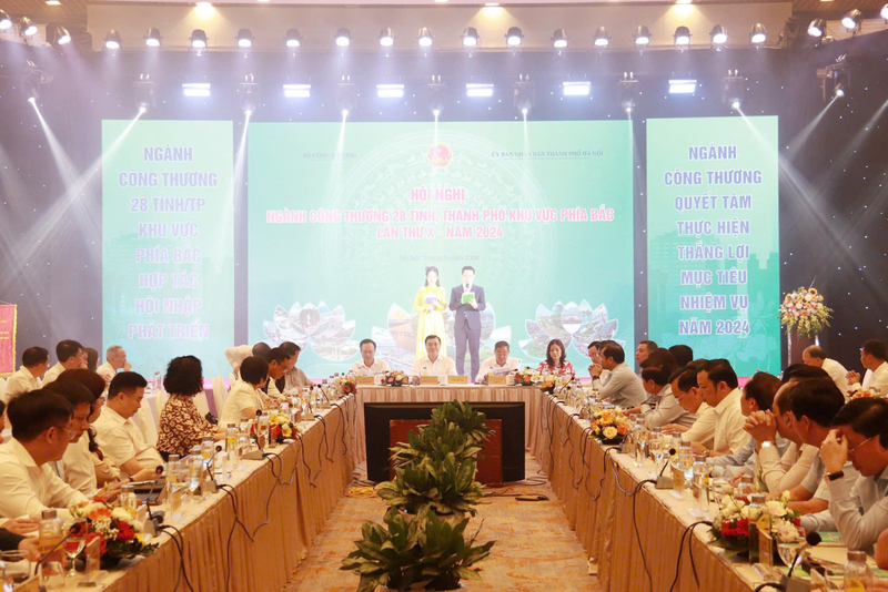 Hội nghị ngành Công Thương các tỉnh, thành phố khu vực phía Bắc lần thứ X năm 2024 được tổ chức tại Hà Nội.