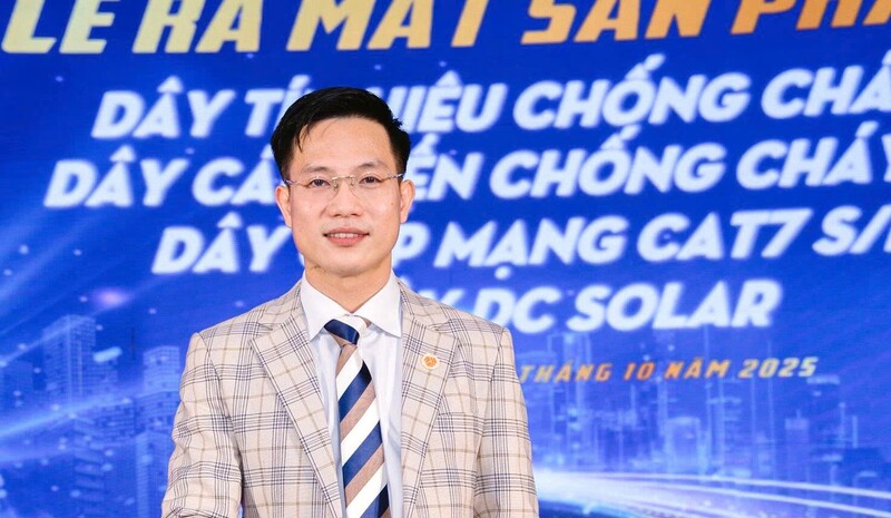 Ông Nguyễn Bá Đoàn - Chủ tịch HĐQT Công ty CP Sản xuất Công nghệ cao Việt Hàn. Ảnh:VH