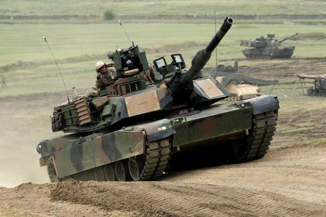 Xe tăng M1A2 SEPv3 Abrams được trang bị hệ thống PERCH. Ảnh: Defense News