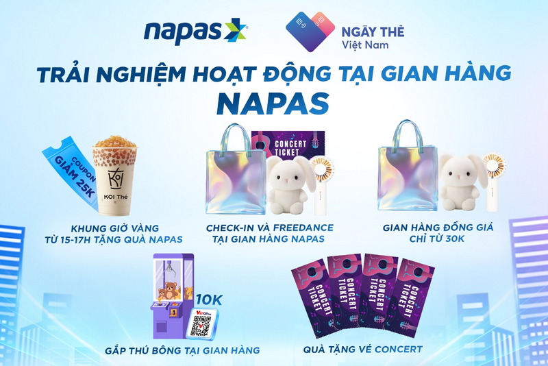 Lan tỏa không khí sôi động của lễ hội, NAPAS còn kết hợp cùng các KOL, KOC nổi tiếng livestream, review trực tiếp trải nghiệm thanh toán số từ VietQRPay