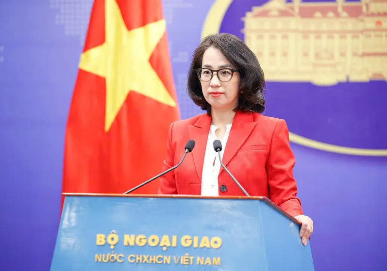 Người phát ngôn Bộ Ngoại giao Phạm Thu Hằng. Ảnh: Ngọc Diệp