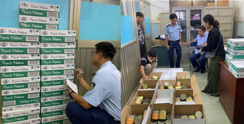 Chuyên gia phối hợp với lực lượng Quản lý thị trường TP. Hồ Chí Minh thẩm định hàng hóa thật - giả (Ảnh minh họa).