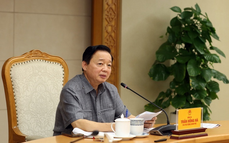 Phó Thủ tướng Trần Hồng Hà chủ trì cuộc họp. Ảnh: VGP