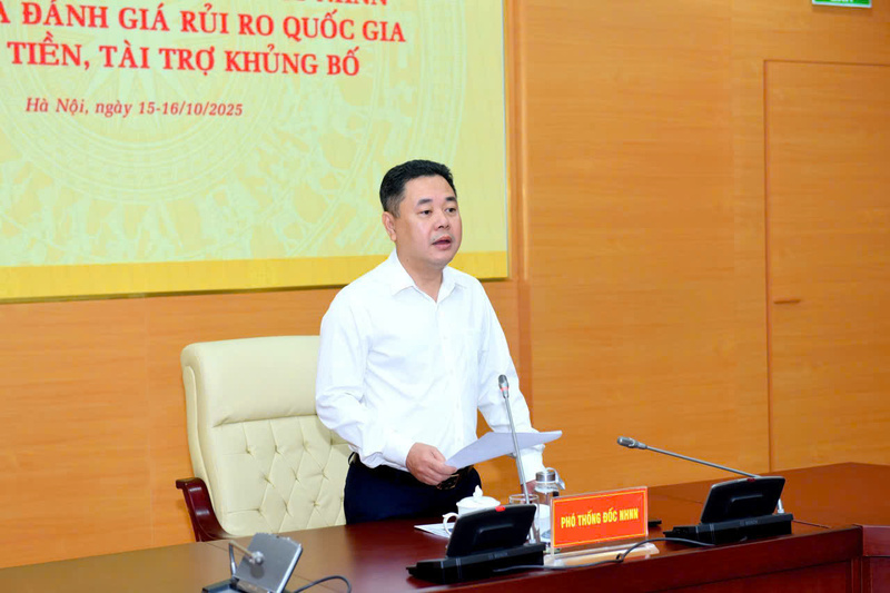 Phó Thống đốc Ngân hàng Nhà nước Nguyễn Ngọc Cảnh phát biểu khai mạc hội nghị. Ảnh: SBV