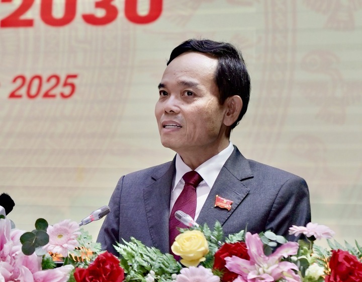 Bí thư Thành ủy TP. Hồ Chí Minh Trần Lưu Quang phát biểu chỉ đạo tại đại hội. Ảnh: Ban Tổ chức.