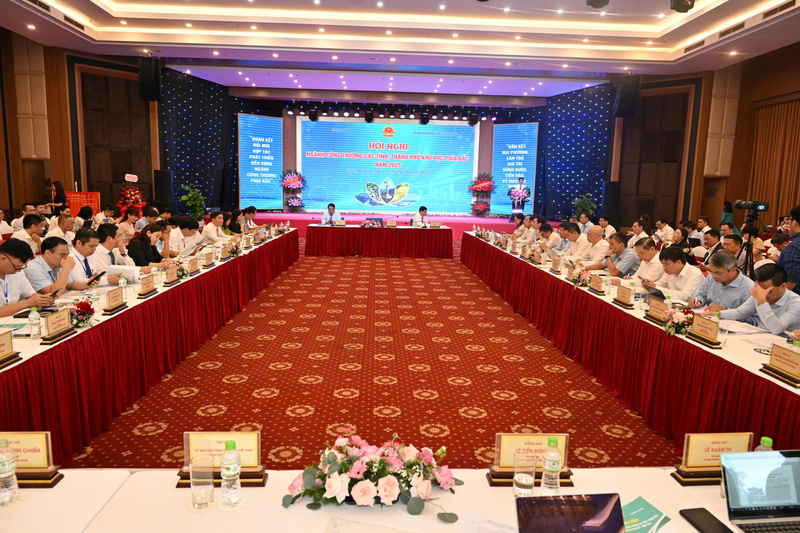Quang cảnh Hội nghị ngành Công Thương các tỉnh, thành phố khu vực phía Bắc năm 2025. Ảnh: Cấn Dũng