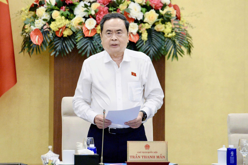 Chủ tịch Quốc hội Trần Thanh Mẫn phát biểu