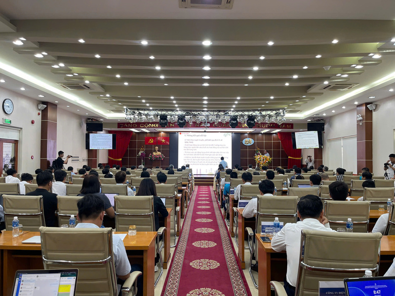 Toàn cảnh Diễn đàn “Sử dụng năng lượng tiết kiệm, hiệu quả: Thành quả và mục tiêu trong kỷ nguyên vươn mình”. Ảnh: Thanh Minh