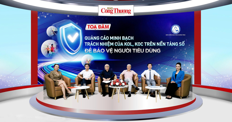 Chương trình đối thoại chính sách "Quảng cáo minh bạch - Trách nhiệm của KOL, KOC trên nền tảng số bảo vệ người tiêu dùng. Ảnh: Quốc Chuyển.