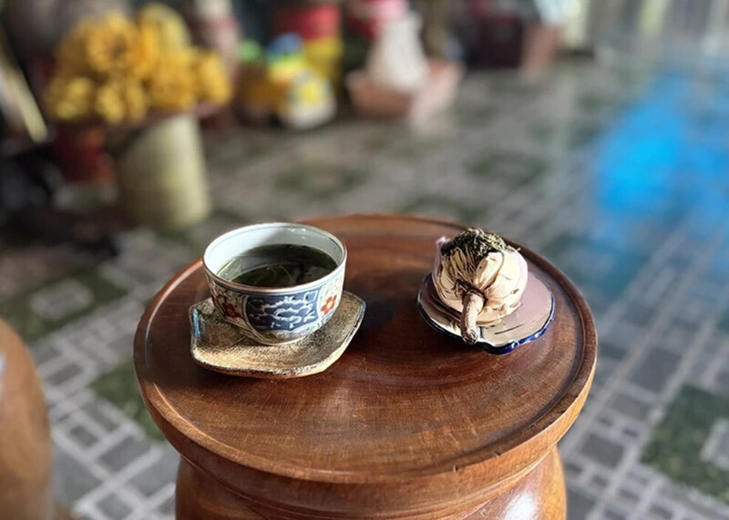 Chè bông sen, một dòng trả nổi tiếng của thương hiệu chè sạch Chính Hà. Ảnh: CSCC