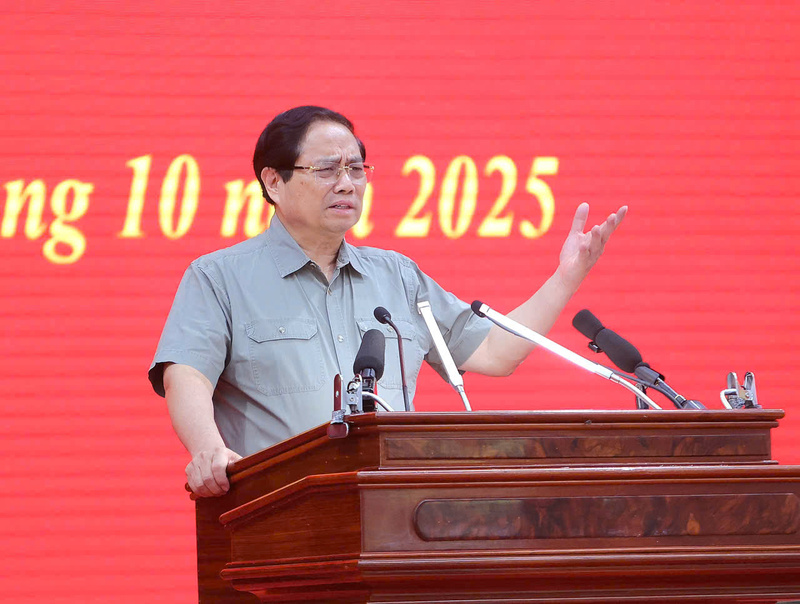 Thủ tướng Phạm Minh Chính phát biểu tại hội nghị.