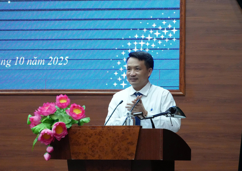 Đồng chí Thiệu Khắc Hiếu, Phó Chủ tịch Cơ quan khóa III phát biểu khai mạc Hội nghị