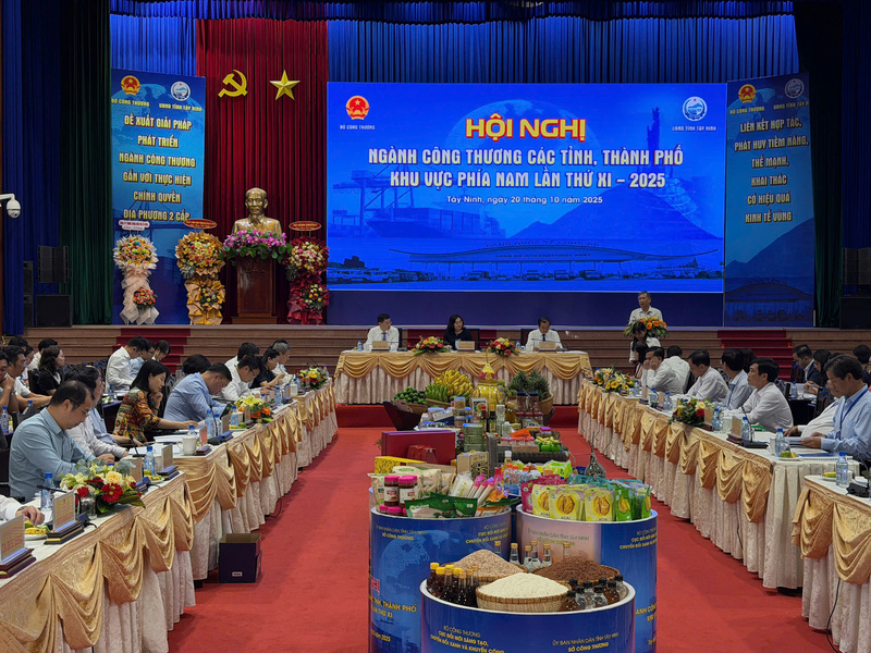 Thứ trưởng Bộ Công Thương Phan Thị Thắng tham dự và chủ trì hội nghị.