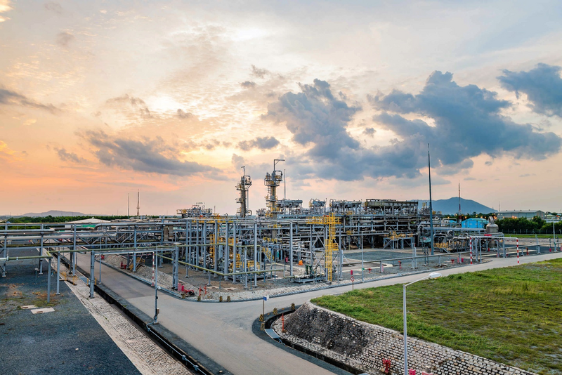 Nhà máy xử lý khí Dinh Cố, công trình khoa học công nghệ trọng điểm của PV GAS, góp phần bảo đảm an ninh năng lượng quốc gia và phát triển bền vững ngành công nghiệp khí Việt Nam (Ảnh PV GAS)