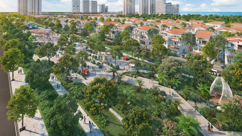 Phân khu thấp tầng Casa điểm đến an cư và đầu tư bền vững.(Ảnh phối cảnh: Sun Property)