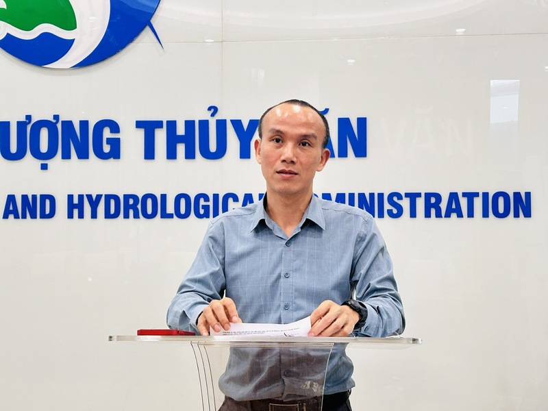 TS Hoàng Phúc Lâm - Phó Giám đốc Trung tâm Dự báo khí tượng thủy văn Quốc gia. Ảnh: Hoàng Linh