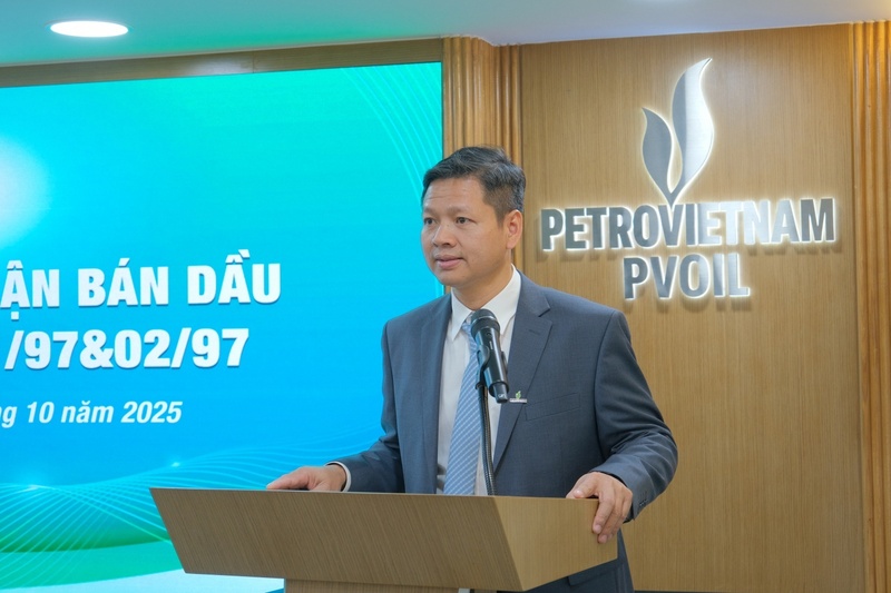 Ông Nguyễn Đức Chính, Giám đốc Ban Điều hành Dự án Lô 01&02 tin tưởng rằng, với năng lực chuyên môn vững vàng và kinh nghiệm thị trường phong phú, phong cách làm việc chuyên nghiệp, PVOIL sẽ tiếp tục triển khai thành công vai trò đại lý bán dầu, tối ưu giá trị cho các bên liên quan (Ảnh Petrovietnam)