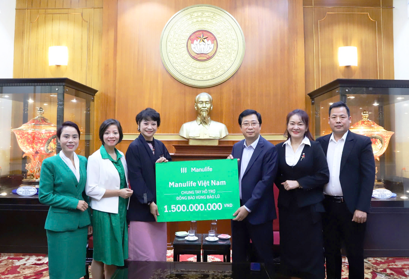 Manulife quyên góp hỗ trợ đồng bào miền Bắc bị ảnh hưởng bởi thiên tai - 1