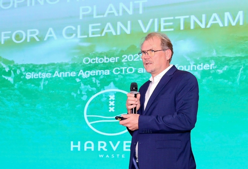 Ông Sietse Agema, Giám đốc Công nghệ Công ty Harvest Waste B.V.