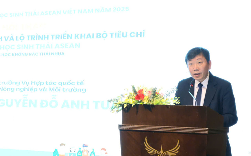 Ông Nguyễn Đỗ Anh Tuấn, Vụ trưởng Vụ Hợp tác quốc tế - Bộ Nông nghiệp và Môi trường phát biểu. Ảnh: Nguyễn Tuấn