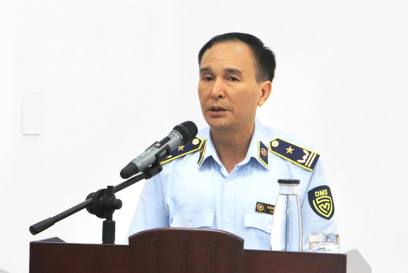 Ông Vương Minh Sơn - Chi cục trưởng Chi cục Quản lý thị trường Đắk Lắk. Ảnh: Bình Thức