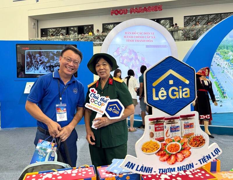 Lê Gia - Chủ thể OCOP 5 sao Quốc gia đại diện cho tỉnh Thanh Hóa tham gia sự kiện A80.