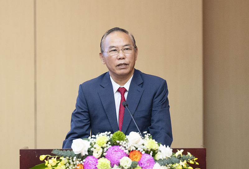 Ông Phùng Đức Tiến - Thứ trưởng Bộ Nông nghiệp và Môi trường nêu ý kiến tại chương trình. Ảnh: Minh Thành.
