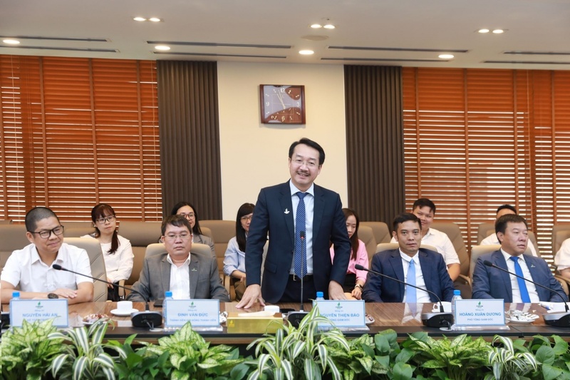 Tổng Giám đốc PVEP Nguyễn Thiện Bảo phát biểu tại buổi lễ (Ảnh Petrovietnam)