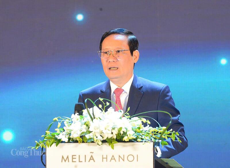 Ông Phạm Tấn Công, Chủ tịch VCCI phát biểu tại sự kiện. Ảnh: Thanh Tuấn