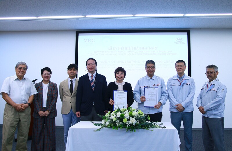 Lễ ký Biên bản hợp tác. Ảnh: JICA.