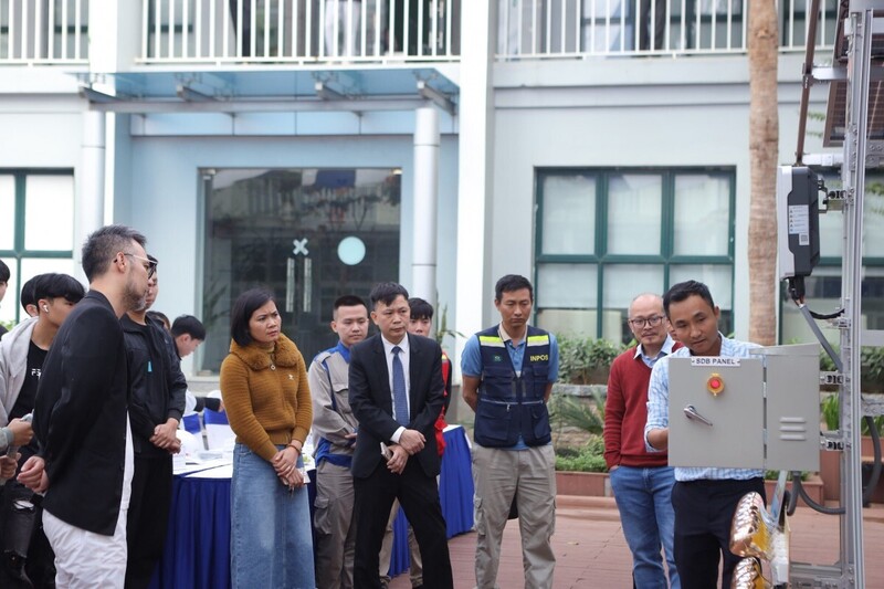 Một hoạt động đào tạo, tập huấn cho sinh viên của Trường Đại học Điện lực. Ảnh: Quốc Tuấn
