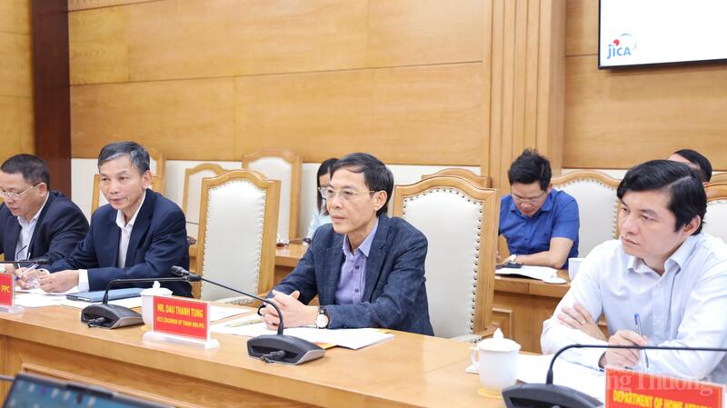 Thay mặt UBND tỉnh Thanh Hóa, ông Đầu Thanh Tùng, Phó Chủ tịch UBND tỉnh ủng hộ mạnh mẽ và sẵn sàng phối hợp với JICA để cùng kết nối thông tin việc làm cho người lao động