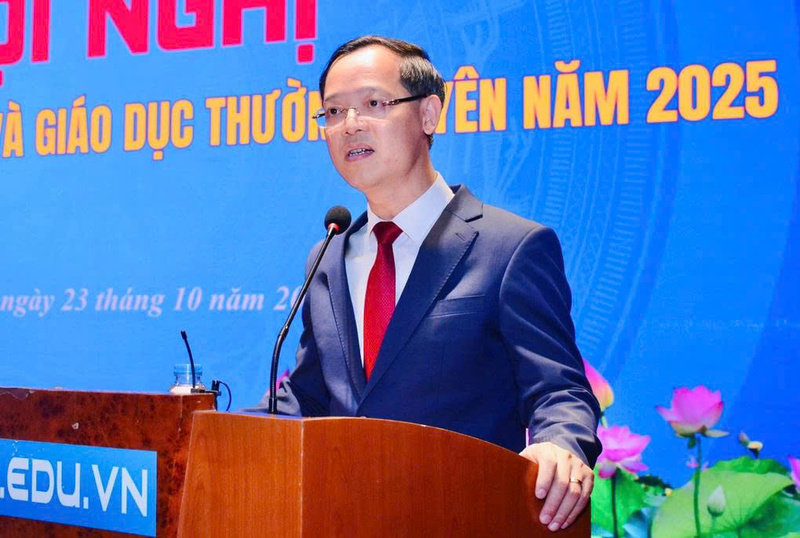 Ông Trương Anh Dũng, Cục Trưởng Cục Giáo dục nghề nghiệp và Giáo dục thường xuyên (Ảnh: Nguyễn Mạnh).