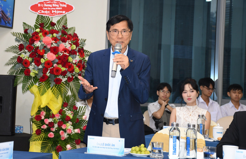 Ông Lê Quốc Ân - Cố vấn cao cấp Hiệp hội Dệt may Việt Nam. Ảnh: Minh Khuê.