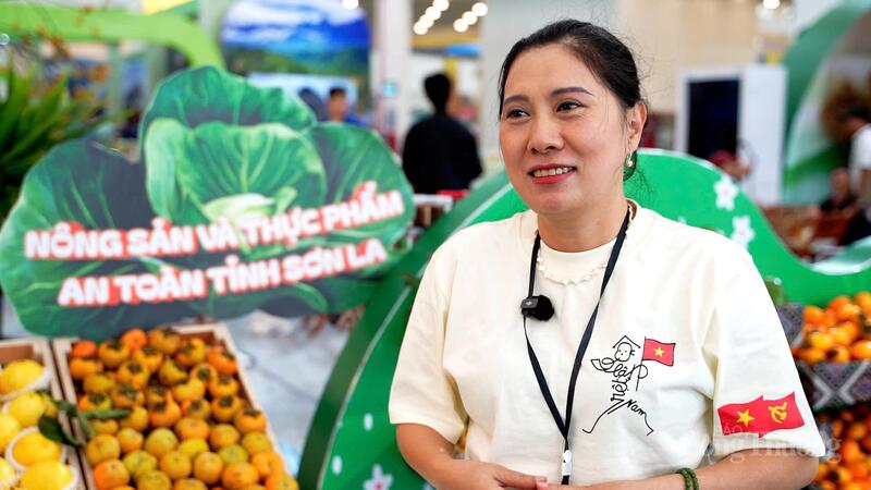 Bà Lê Thị Hồng Anh, Giám đốc Trung tâm Xúc tiến Đầu tư, Thương mại và Du lịch tỉnh Sơn La. Ảnh: Thái Mạnh