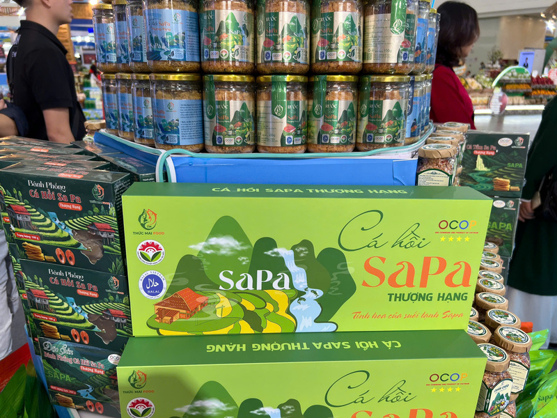 Cá hồi Sa Pa cũng là một thương hiệu đặc biệt của tỉnh Lào Cai. Ảnh: Thanh Thảo.