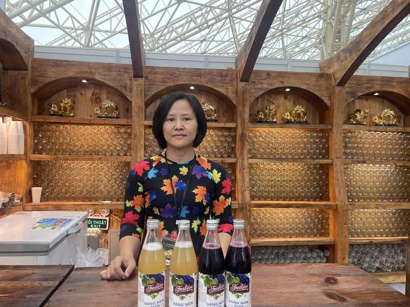 Bà Trần Thị Hồng Anh, Giám đốc Công ty TNHH Thực phẩm & Đồ uống FreshVine Ninh Thuận