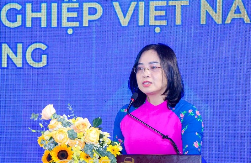 Bà Võ Thị Thu Hương, Phó Giám đốc Liên đoàn Thương mại và Công nghiệp Việt Nam - Chi nhánh Đồng bằng sông Cửu Long. Ảnh: Báo Cà Mau