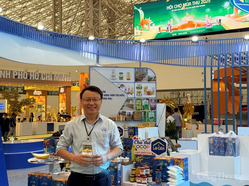 Ông Lê Ngọc Anh - Giám đốc Công ty TNHH Thực phẩm và TMDV Lê Gia (Thanh Hoá). Ảnh: Nguyễn Hoà.