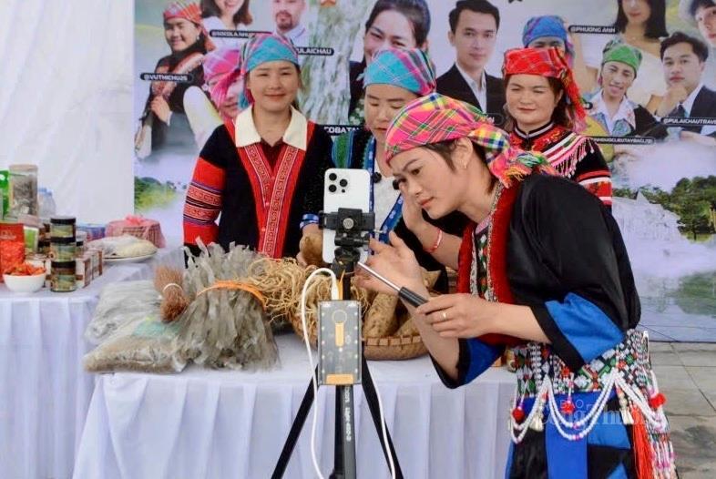 Phiên livestream bán hàng đầu tiên của Lai Châu thu hút trên 50 triệu lượt xem.