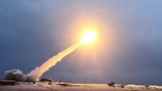 Một vụ thử tên lửa hạt nhân Burevestnik. Ảnh: RIAN