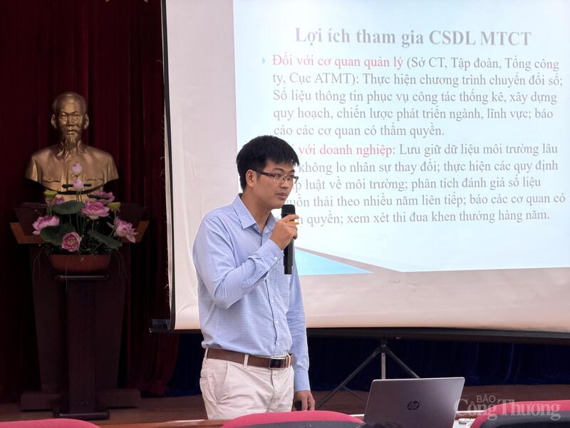 Ông Phạm Ngọc Sáng - Chuyên viên Phòng Môi trường công thương (Cục Kỹ thuật an toàn và Môi trường công nghiệp).