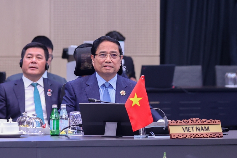 Thủ tướng nhấn mạnh: Việt Nam thực thi nghiêm túc Hiệp định Đối tác Kinh tế Toàn diện Khu vực. Ảnh: VGP/Nhật Bắc