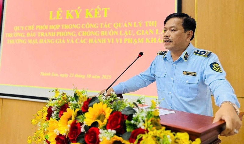 Ông Nguyễn Đình Khoa, Chi cục trưởng Chi cục QLTT Hà Tĩnh. Ảnh: QLTT Hà Tĩnh