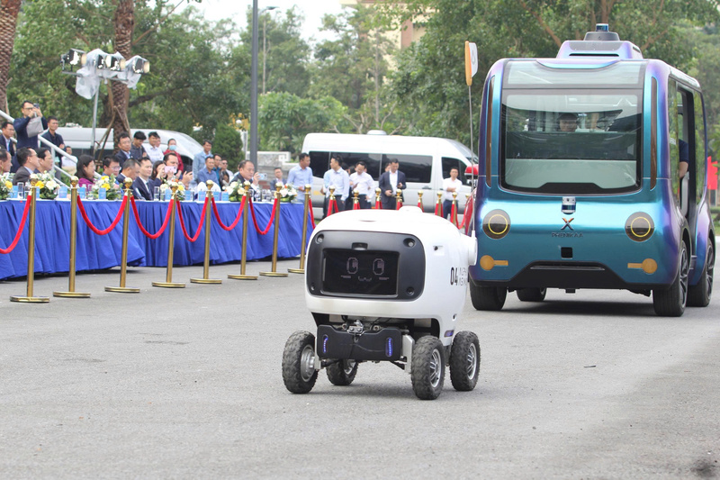 Trình diễn công nghệ ngoài trời trong khuôn khổ Tuần lễ Số Quốc tế Việt Nam