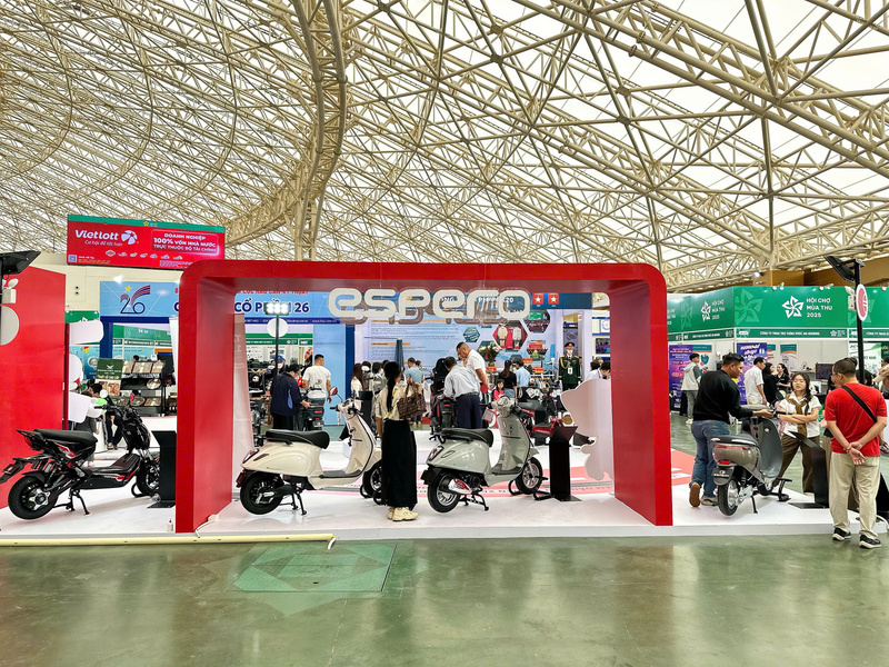 Các khu gian hàng tại Hội chợ Mùa Thu 2025. Ảnh: Bùi Giang